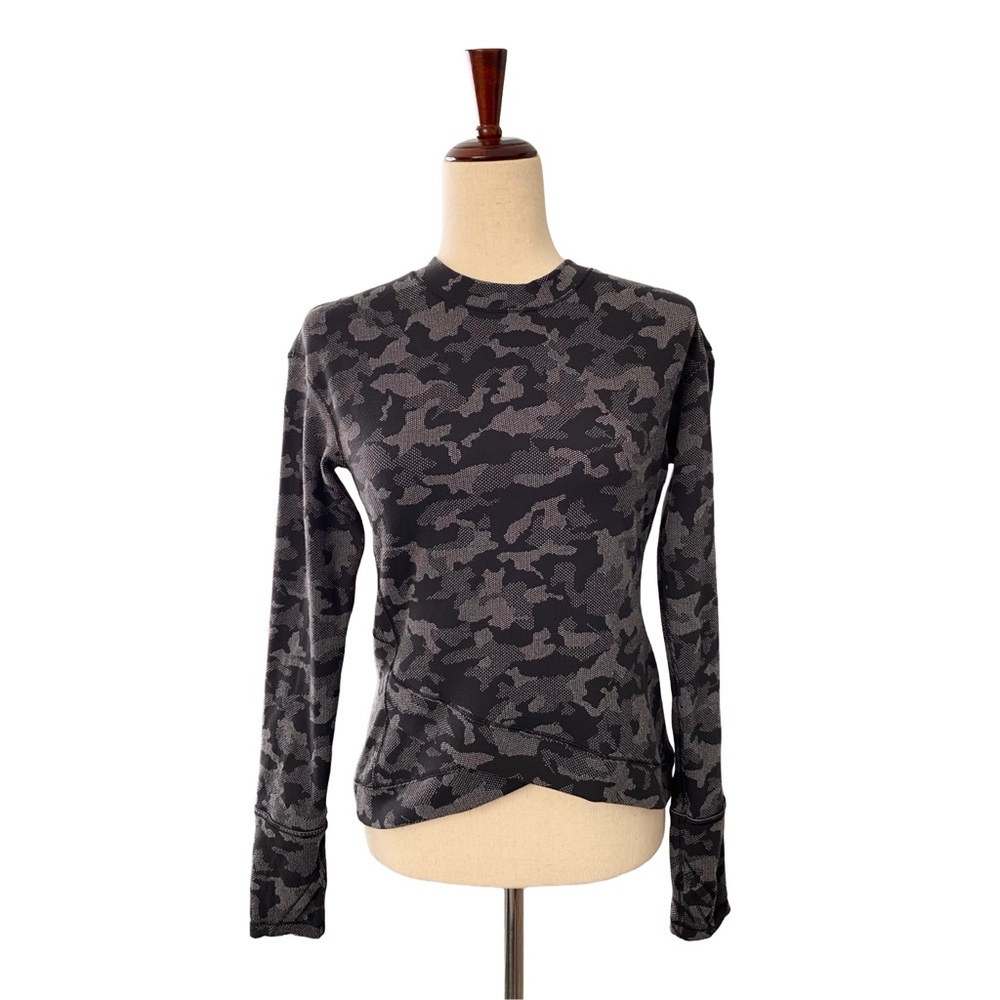 Lululemon Close To Crossing Long Sleeve Heritage Camo Jacquard Size 8